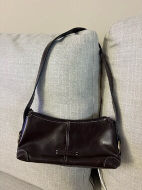 Nine & Co. Dark Brown Leather Shoulder Bag
